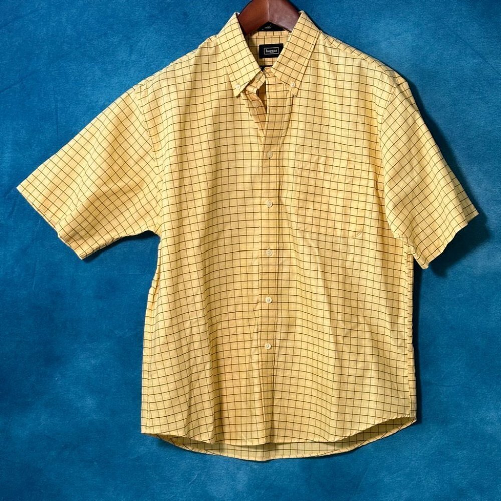 Haggar Q No Iron Men's Short-Sleeve Shirt